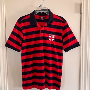 Mens/Unisex England Football polo style Tshirt Size S